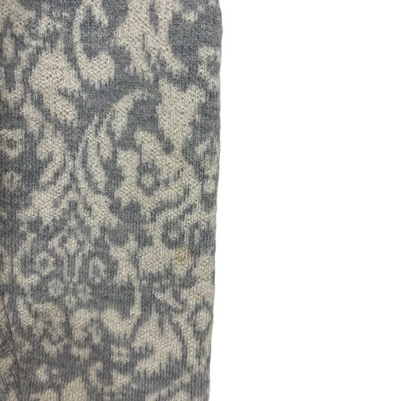 Garnet Hill X-Large Merino Wool Silk Sweater Cardigan Beaded Gray Womens READ - Picture 12 of 16